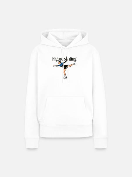 Eiskunstlauf - Frauen Premium Bio Hoodie - Weiß