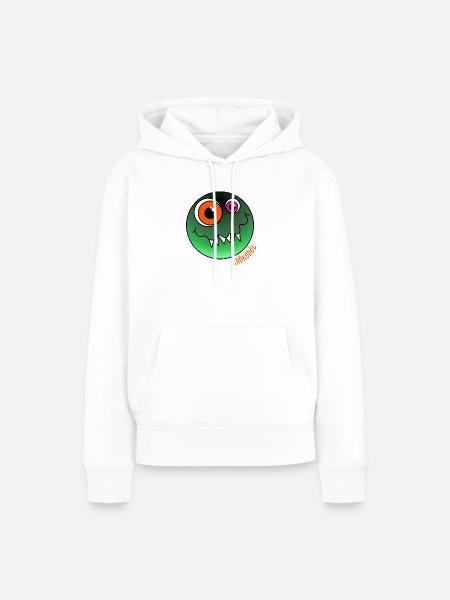 KRÖKÖDÖL - das verpeilte Kroko-Monster - Frauen Premium Bio Hoodie - Weiß