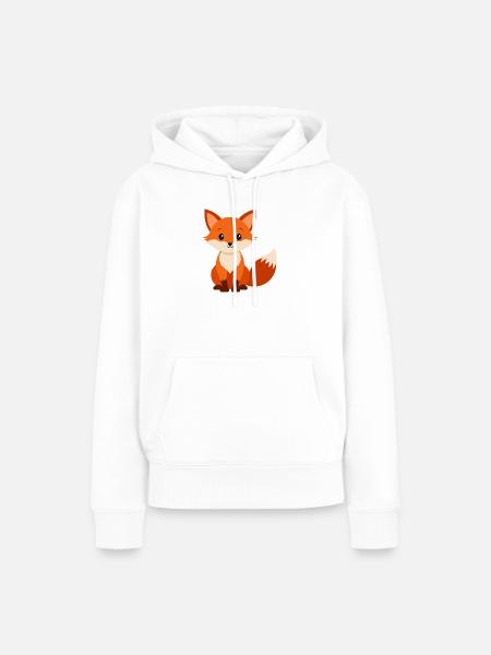 Fuchsbaby-Fuchs - Frauen Premium Bio Hoodie - Weiß