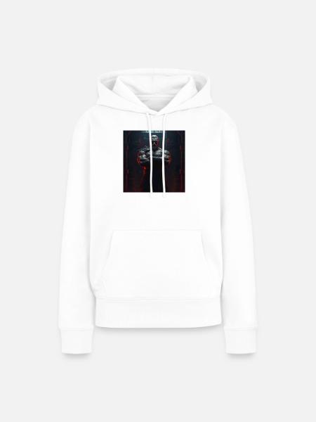 Standhafter Krieger – Stärke und Ruhm - Frauen Premium Bio Hoodie - Weiß
