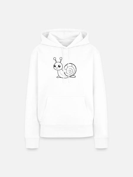 Babyschnecke - Frauen Premium Bio Hoodie - Weiß