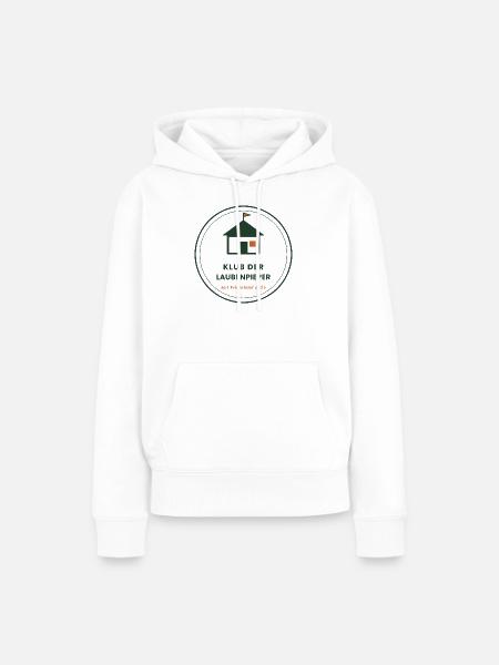 Klub der Laubenpieper – Vereins-Badge - Frauen Premium Bio Hoodie - Weiß