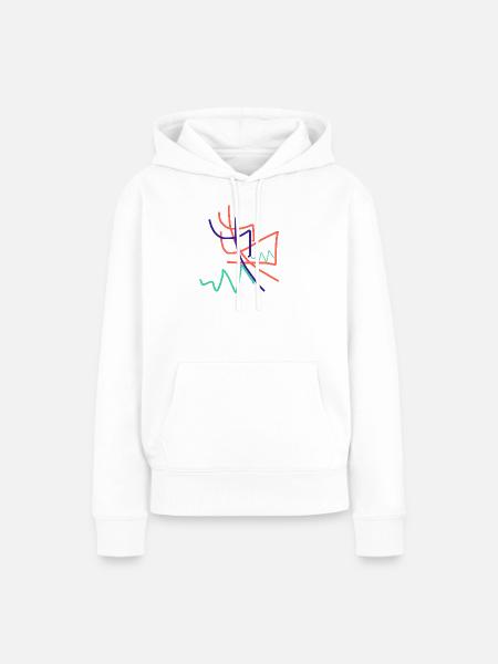 Das abstrakteste Geschenk der Welt - Frauen Premium Bio Hoodie - Weiß