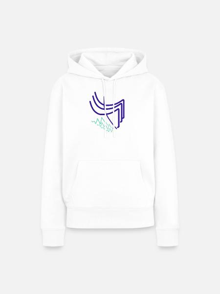 Abstrakte Harmonie - Frauen Premium Bio Hoodie - Weiß
