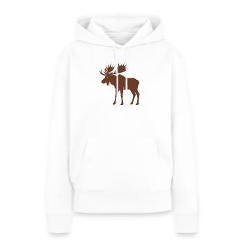 Orignal - Sweat à capuche Premium bio Femme - blanc - Devant - Julia (174cm)