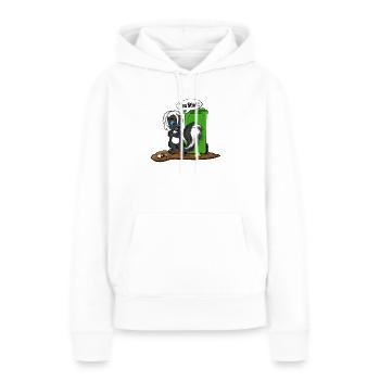 T-shirt dessin animé You Skunk Puant - Sweat à capuche Premium bio Femme - blanc - Devant - Julia (174cm)