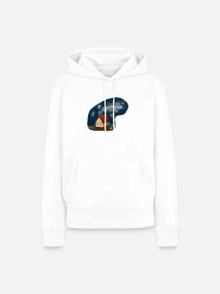 Gutenacht Hauszauber - Frauen Premium Bio Hoodie - Weiß