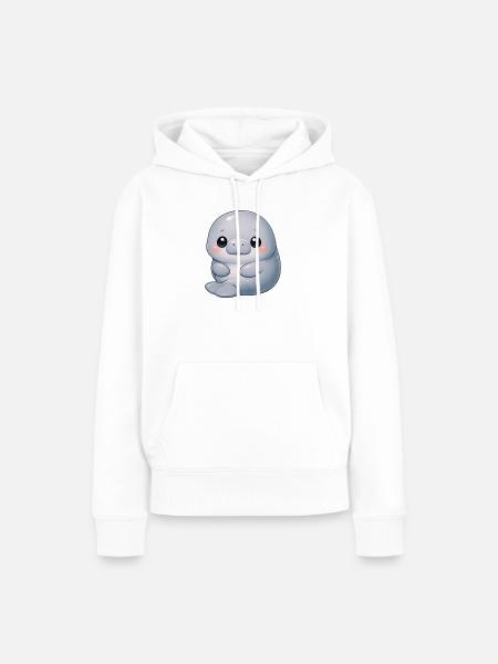 Seekuh - Frauen Premium Bio Hoodie - Weiß