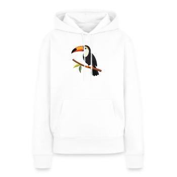 Tukan - Frauen Premium Bio Hoodie - Weiß - Vorne - Julia (174cm)