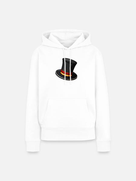 Zylinder - Frauen Premium Bio Hoodie - Weiß