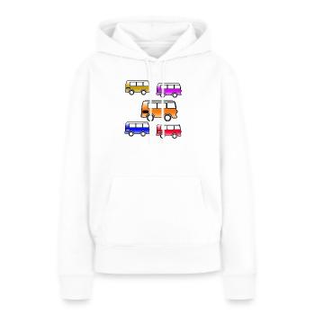 Busse - Frauen Premium Bio Hoodie - Weiß - Vorne - Julia (174cm)