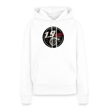 Turbo 1.9 Boost Diesel Badge - Frauen Premium Bio Hoodie - Weiß - Vorne - Julia (174cm)