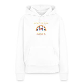 Sunset Service - Frauen Premium Bio Hoodie - Weiß - Vorne - Julia (174cm)