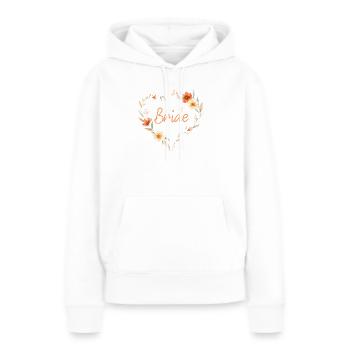 Bride! Boho Floral Heart, Floral Design, Per - Women’s Premium Organic Hoodie - white - Front - Julia (174cm)