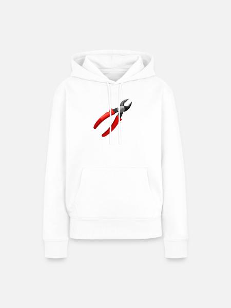 Zange - Frauen Premium Bio Hoodie - Weiß