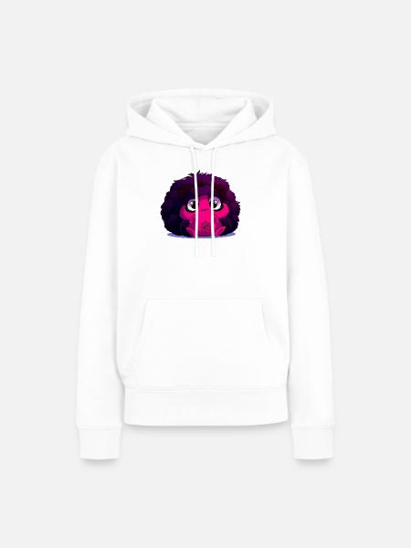 Nerz-Puff mit Spinnennetz - Frauen Premium Bio Hoodie - Weiß