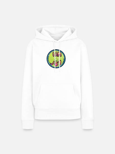 ICH BIN FREUDE - Frauen Premium Bio Hoodie - Weiß