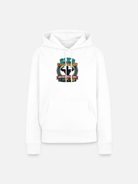 81KG Classic Physique - College Athletic - Frauen Premium Bio Hoodie - Weiß