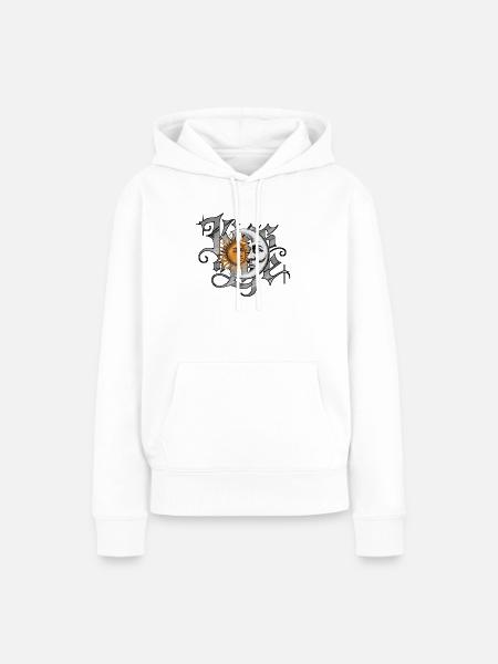 Sonne und Mond in der Gotik - Frauen Premium Bio Hoodie - Weiß
