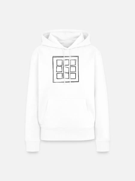 Adventskalender handgezeichnet - Frauen Premium Bio Hoodie - Weiß