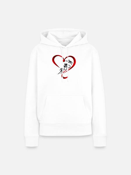 Triathlon-holic - Frauen Premium Bio Hoodie - Weiß