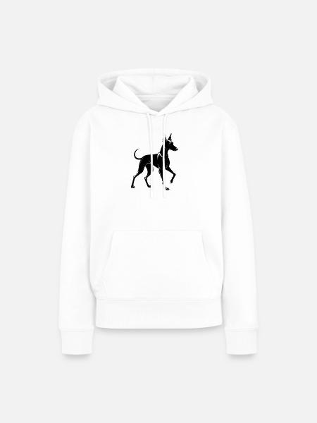 Pharao Jagdhund - Frauen Premium Bio Hoodie - Weiß