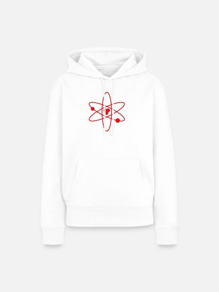 Atom - Frauen Premium Bio Hoodie - Weiß
