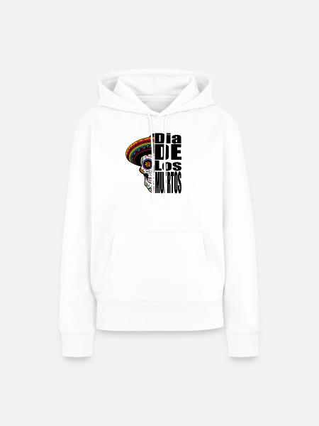 Dia de los Muertos - Frauen Premium Bio Hoodie - Weiß