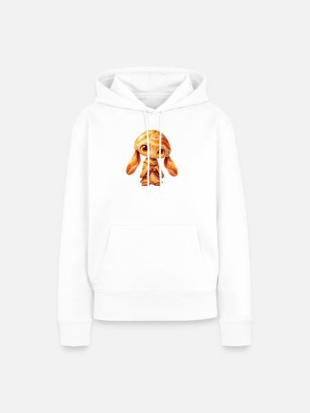 Sonnenmondchen Kosmos Kuscheltier - Frauen Premium Bio Hoodie - Weiß