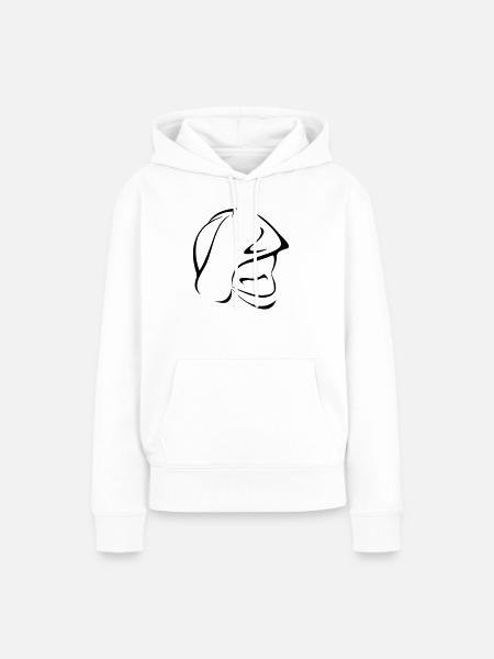 Feuerwehrhelm - Frauen Premium Bio Hoodie - Weiß