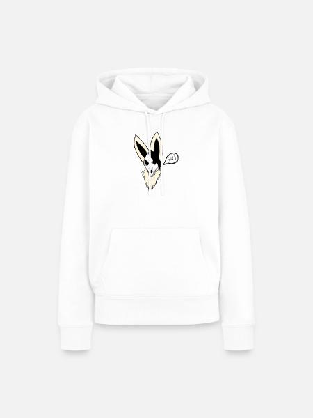 Raven - Frauen Premium Bio Hoodie - Weiß