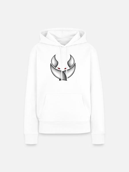 Demonic - Frauen Premium Bio Hoodie - Weiß