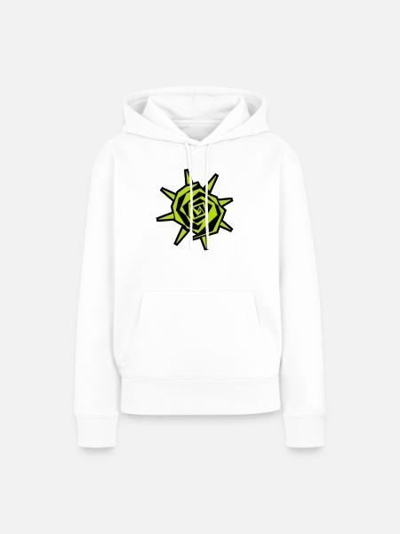 sun - Frauen Premium Bio Hoodie - Weiß