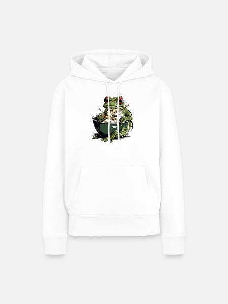 Juwel der Frosch - Frauen Premium Bio Hoodie - Weiß