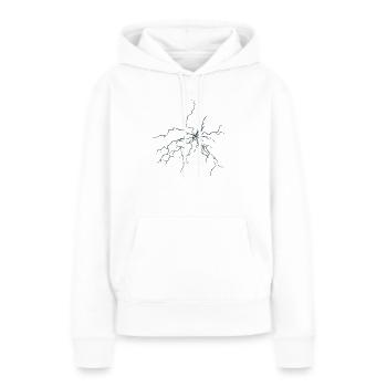 eclairs eclair 1209 A - Sweat à capuche Premium bio Femme - blanc - Devant - Julia (174cm)