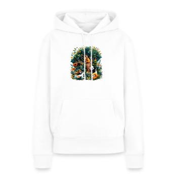 Biodiversity needs help - Women’s Premium Organic Hoodie - white - Front - Julia (174cm)