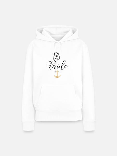 bride - Frauen Premium Bio Hoodie - Weiß