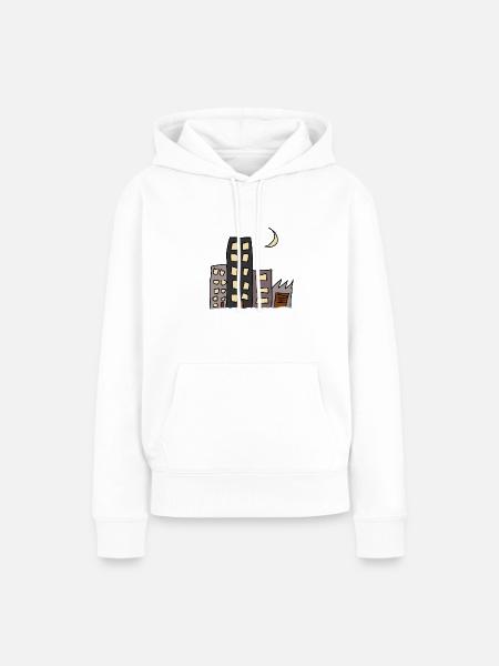 City Night - Frauen Premium Bio Hoodie - Weiß