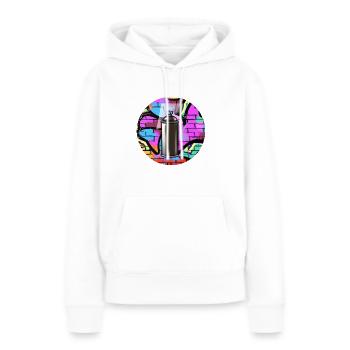 Graffiti Spraydose - Frauen Premium Bio Hoodie - Weiß - Vorne - Julia (174cm)
