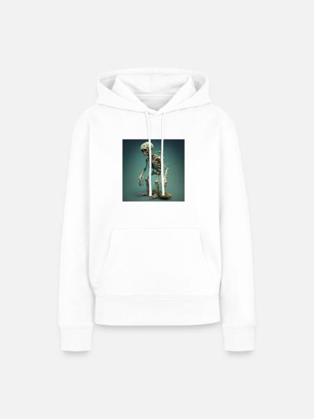 UNTOTE - Frauen Premium Bio Hoodie - Weiß