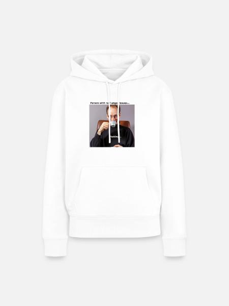 Kaffeetrinker - Frauen Premium Bio Hoodie - Weiß