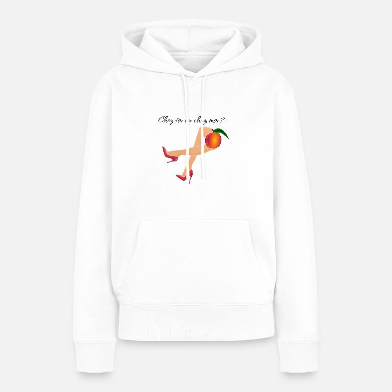 proposition coquine - Sweat à capuche Premium bio Femme - blanc