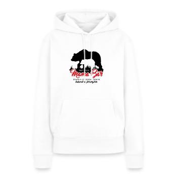 Mama Bär seit 2023 Muttertag Geschenk Weihnachten - Frauen Premium Bio Hoodie - Weiß - Vorne - Julia (174cm)