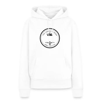 Naissance personnalisable - Sweat à capuche Premium bio Femme - blanc - Devant - Julia (174cm)