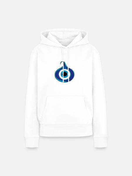 Evil Eye - Frauen Premium Bio Hoodie - Weiß