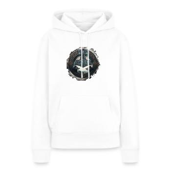 Mjölnir 3 - Frauen Premium Bio Hoodie - Weiß - Vorne - Julia (174cm)