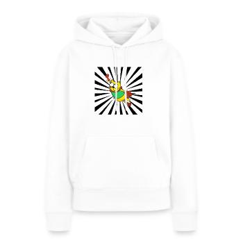 Super Cat Hero - Women’s Premium Organic Hoodie - white - Front - Julia (174cm)