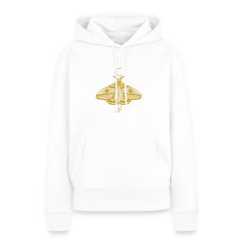 Hexenhafte niedliche himmlische Motte - Frauen Premium Bio Hoodie - Weiß - Vorne - Julia (174cm)