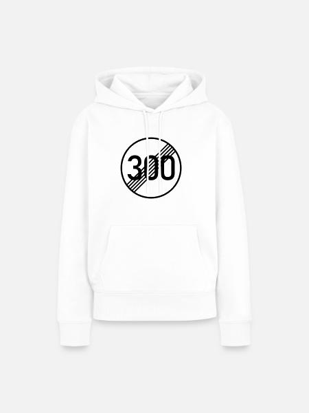 300 KM/H NO PROBLEM - Frauen Premium Bio Hoodie - Weiß