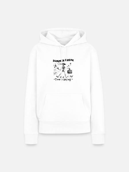 Sommerurlaub, Destination Disconnect! - Frauen Premium Bio Hoodie - Weiß